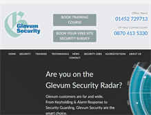 Tablet Screenshot of glevum-security.co.uk